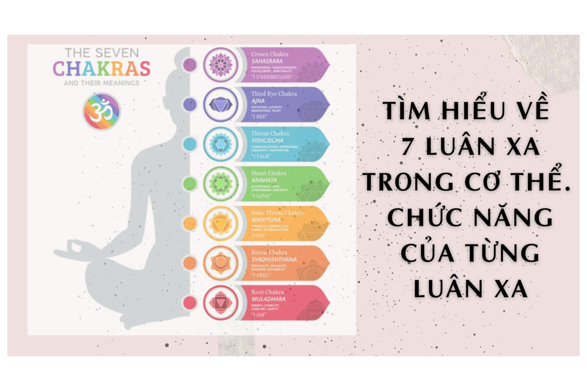 7 luân xa trong cơ thể người. Chức năng của từng luân xa là gì?